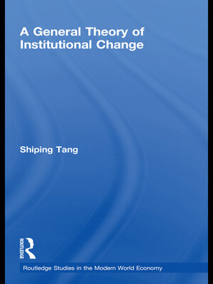 cover image of A General Theory of Institutional Change
